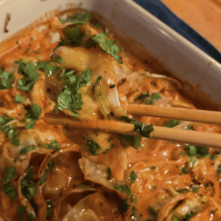 one pan hot tom dumpling bake